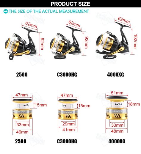 Shimano reel sizes .